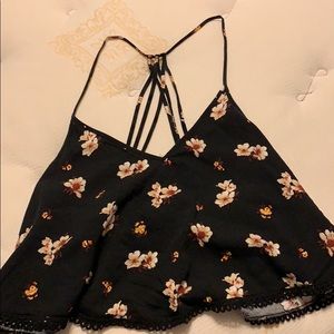 Floral forever 21 crop top